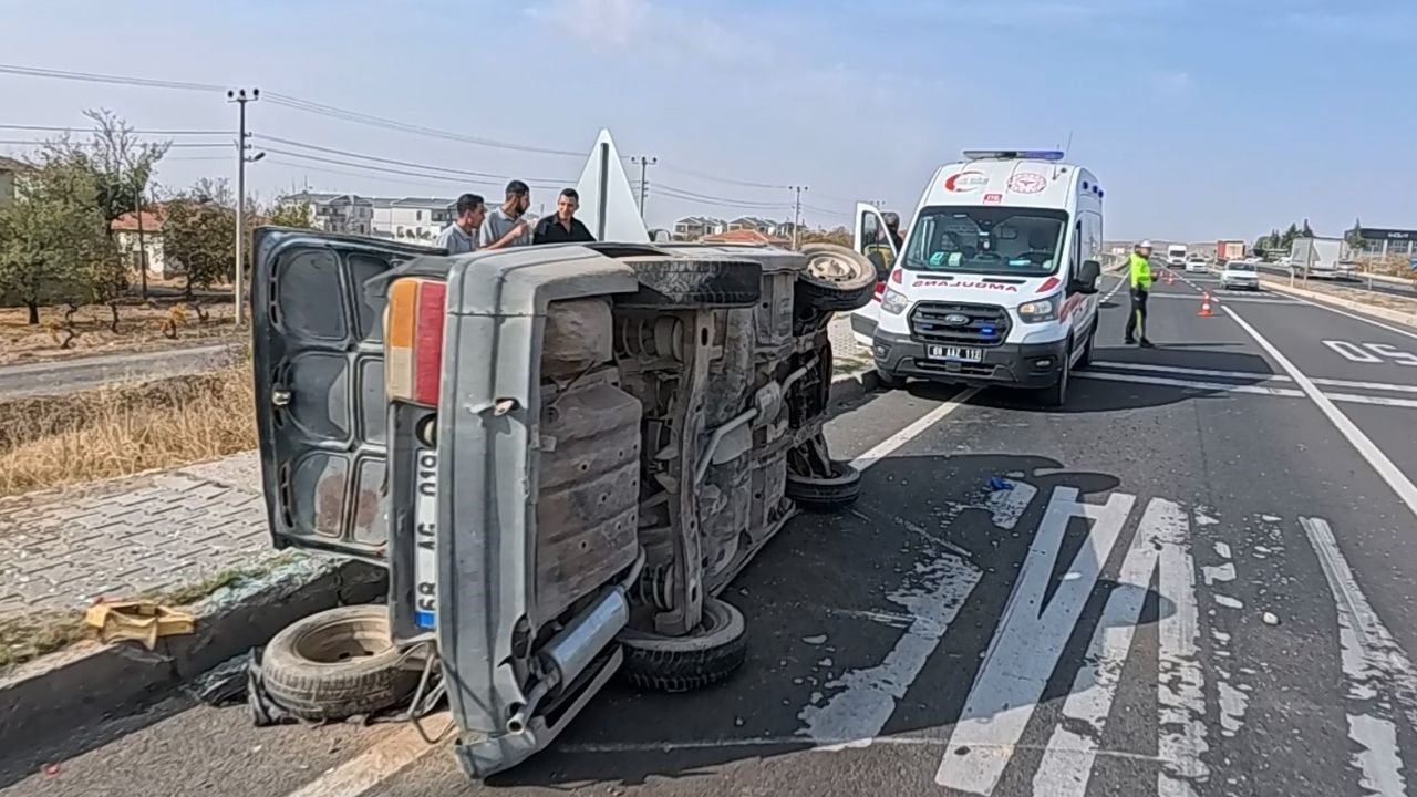 Aksaray’da tır ile otomobil çarpıştı: 3 yaralı