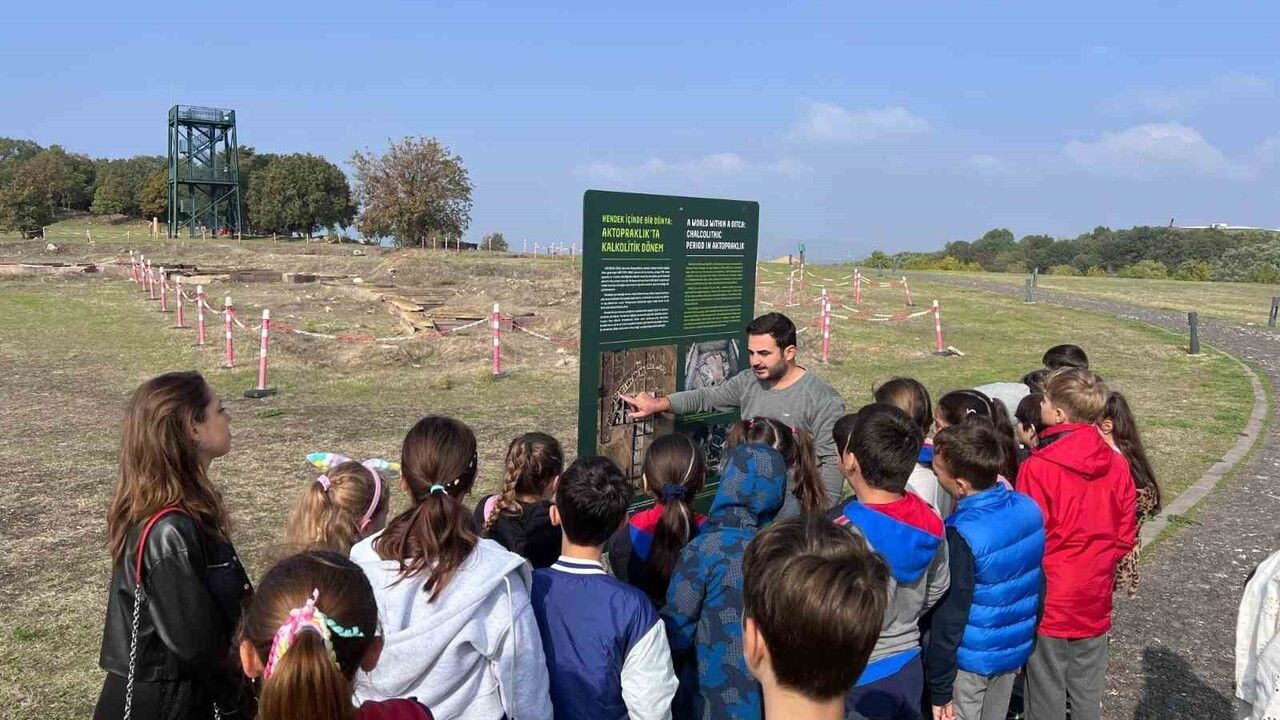 Aktopraklık Arkeopark'ta Öğrencilere Arkeoloji Deneyimi