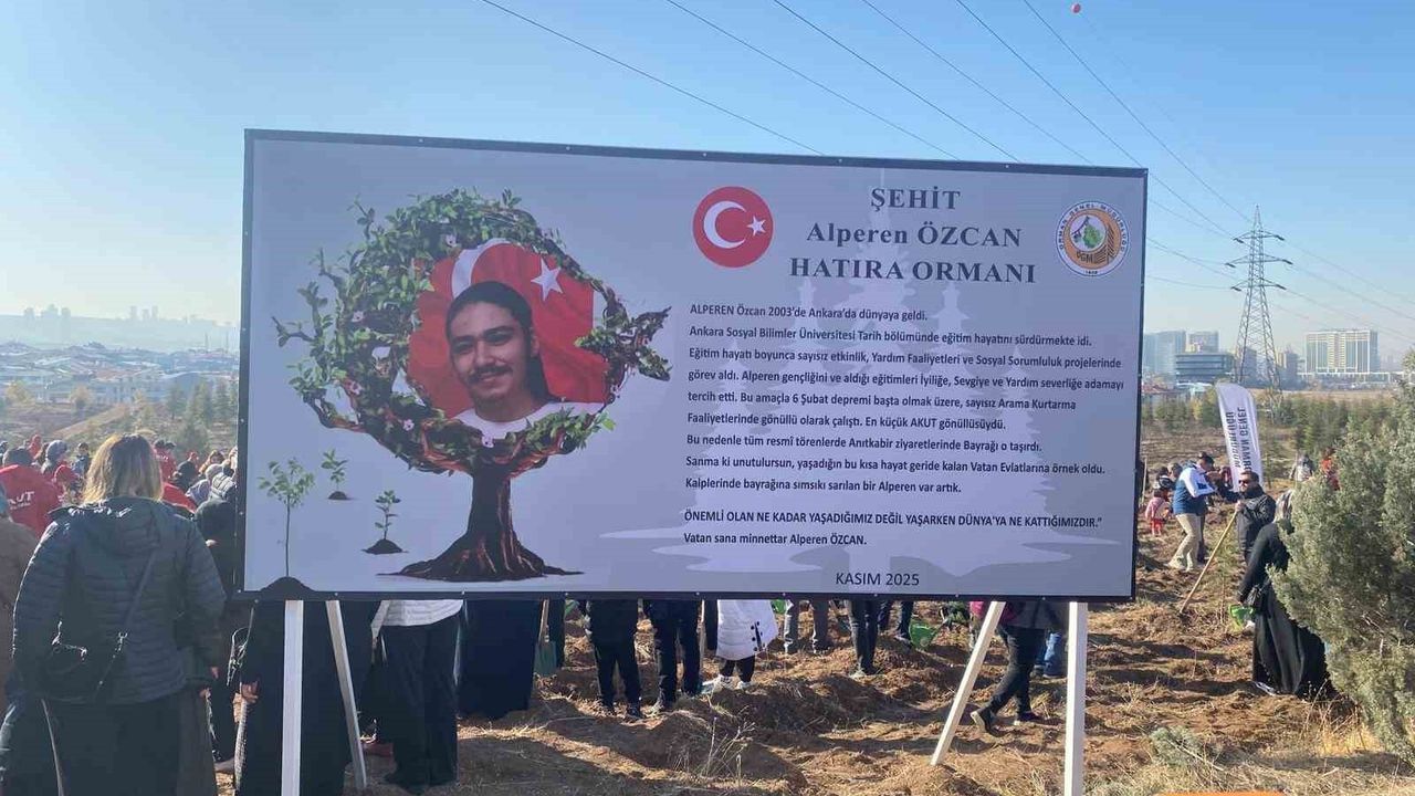 AKUT şehitleri anısına Ankara'da üç hatıra ormanı kuruldu
