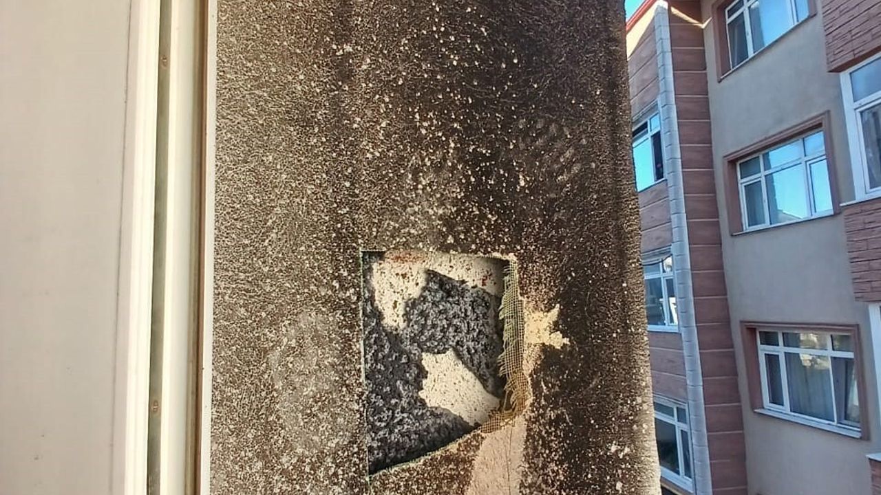 Alaplı'da pelet soba külü yangını