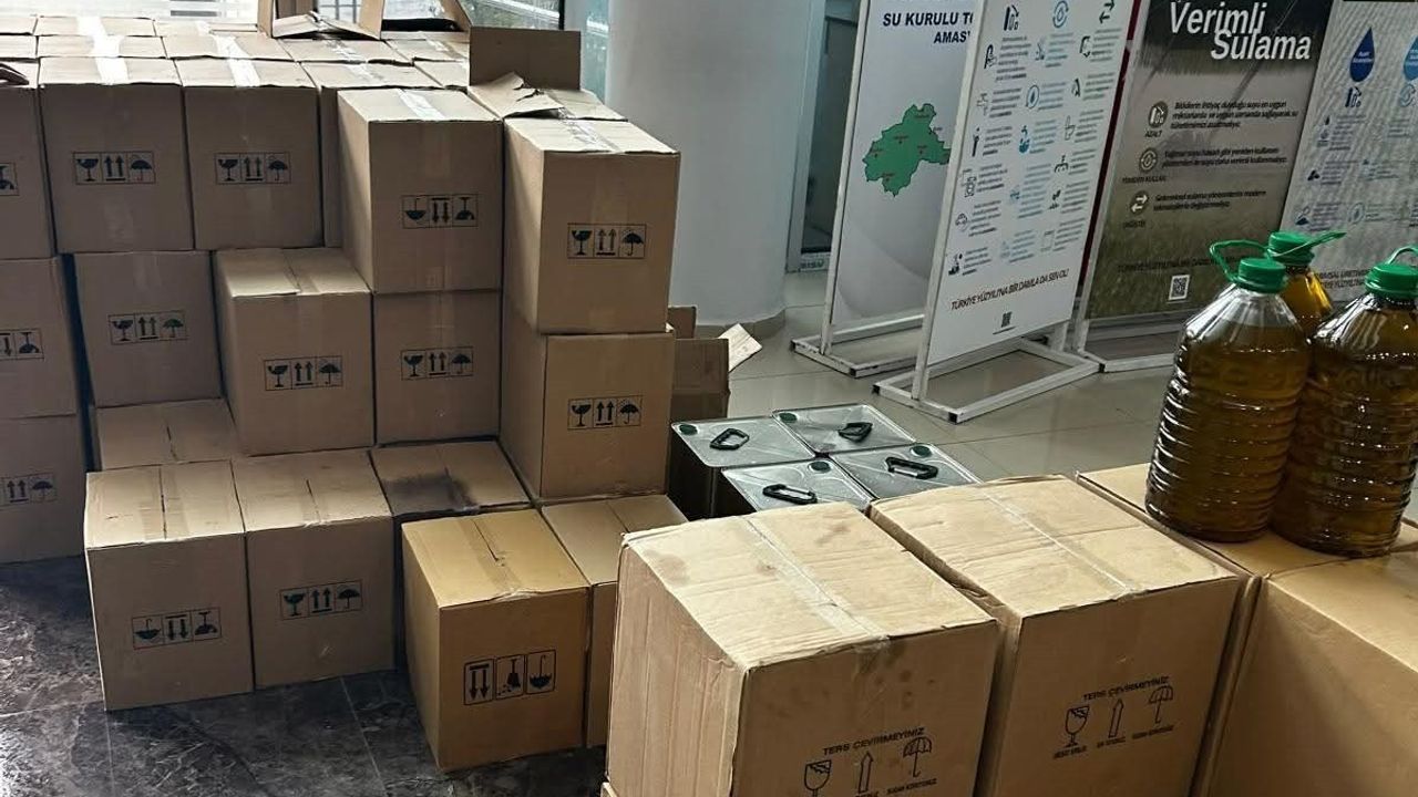 Amasya'da Hileli Zeytinyağı Operasyonu