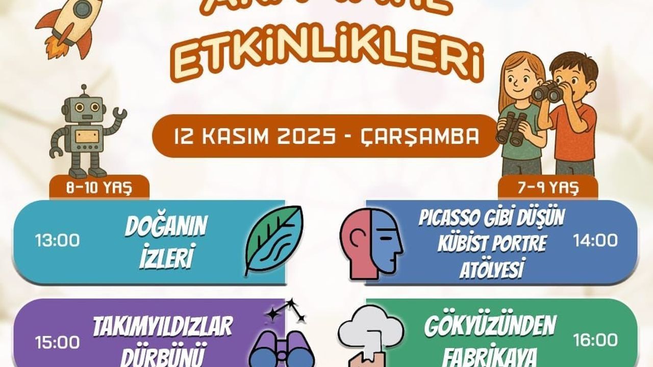 Ara tatilde Kayseri Bilim Merkezi’nde 24 ücretsiz atölye