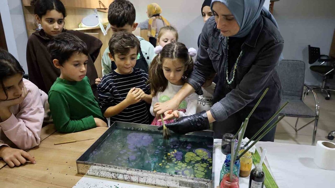 Ara tatilde SAMEK anne-çocuk atölyeleri yoğun ilgi gördü