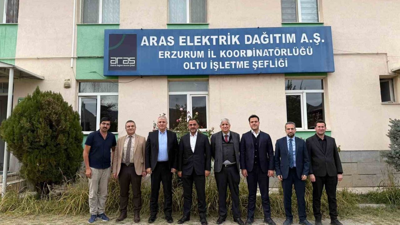 Aras EDAŞ yönetimi Erzurum ilçelerinde saha incelemeleri yaptı