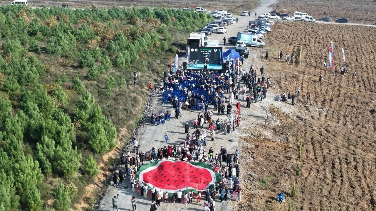 Arnavutköy’de 10 bin fidanla "Gazze Hayat Ormanı" kuruldu