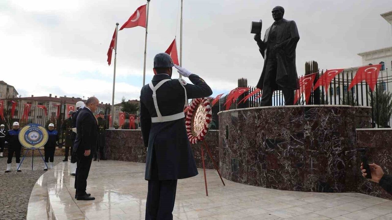 Atatürk'ün Elazığ'a Gelişinin 88. Yıl Dönümü Törenlerle Anıldı
