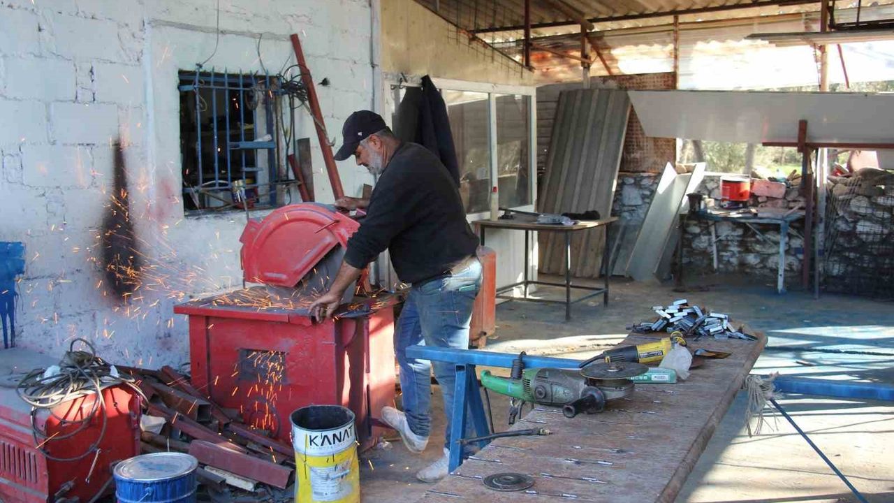 Aydın'da bozulan tarım aletleri tamir edilip yeniden kullanıma sunuluyor