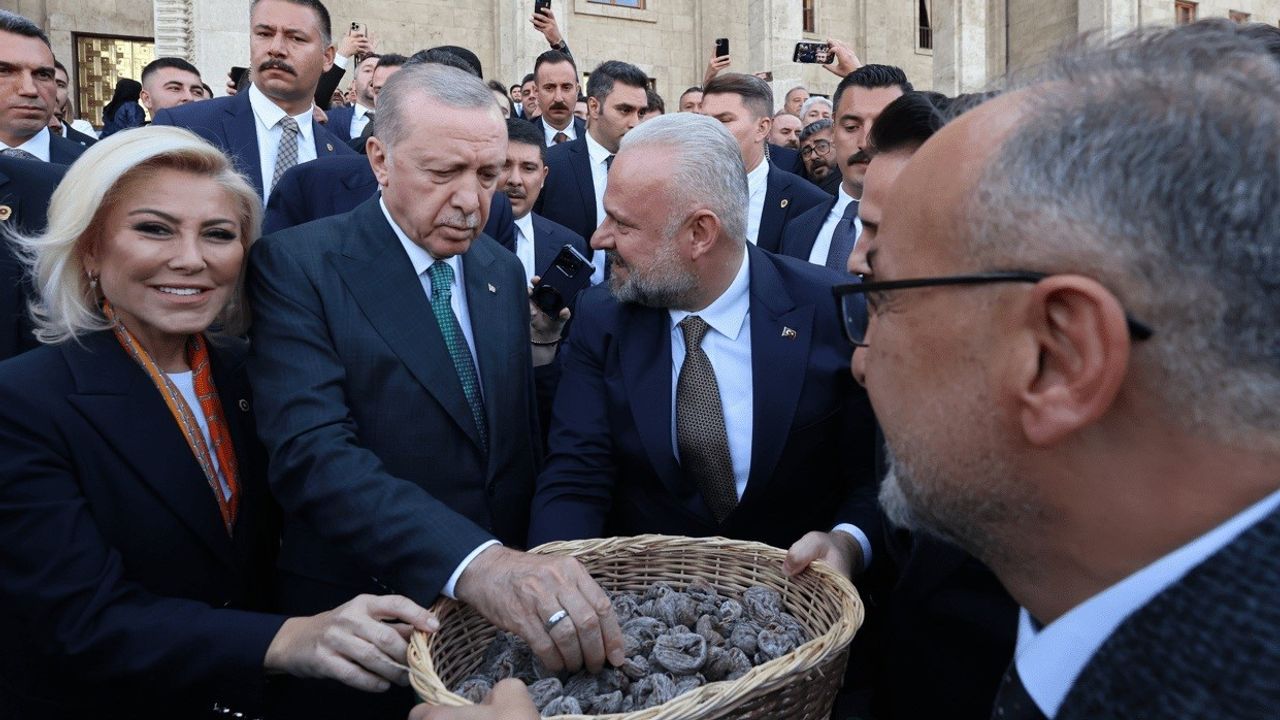 Aydın Pehlivan'dan Cumhurbaşkanı Erdoğan'a Bozalan İnciri İkramı