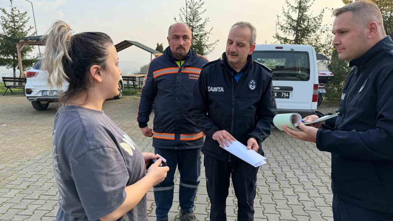 Bartın’da Temizlik İşçisi Duyarlılığı