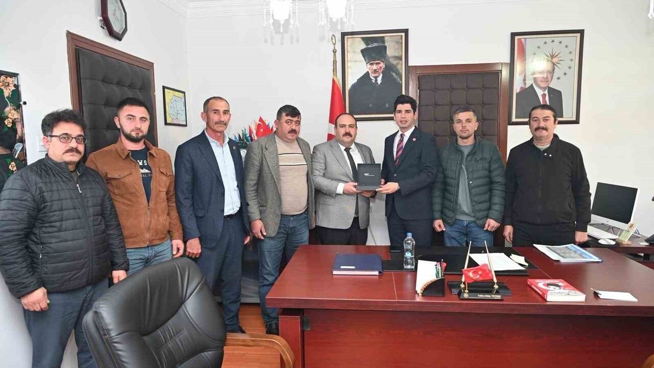 Başkan Hamamcı’dan Kaymakam Teymür’e hayırlı olsun ziyareti