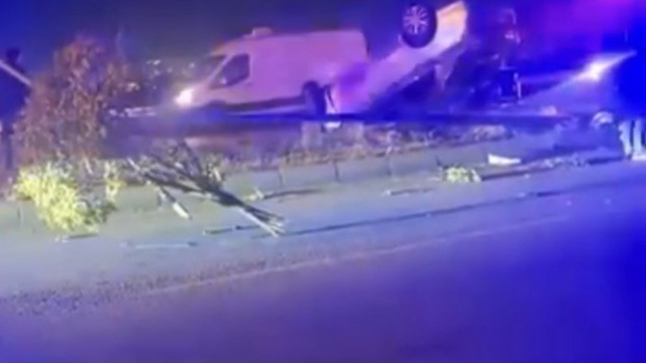 Batman'da kontrolden çıkan otomobil takla attı: 2 yaralı