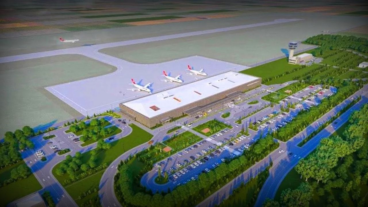 Bayburt-Gümüşhane Havalimanı'nda üstyapı çalışmaları hızla ilerliyor