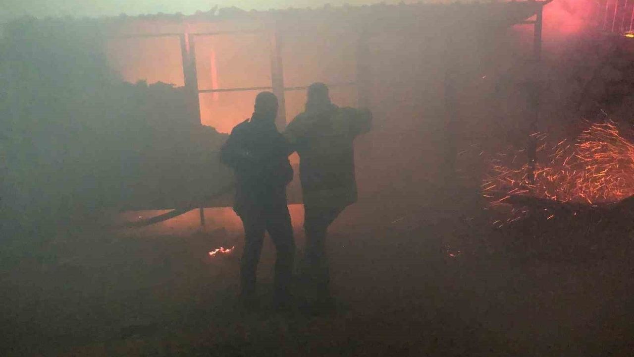 Besni'de boş konteyner yangını itfaiyenin müdahalesiyle kontrol altına alındı