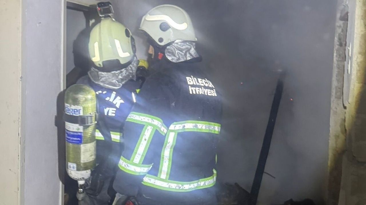 Bilecik’te metruk binada çıkan yangın kısa sürede kontrol altına alındı