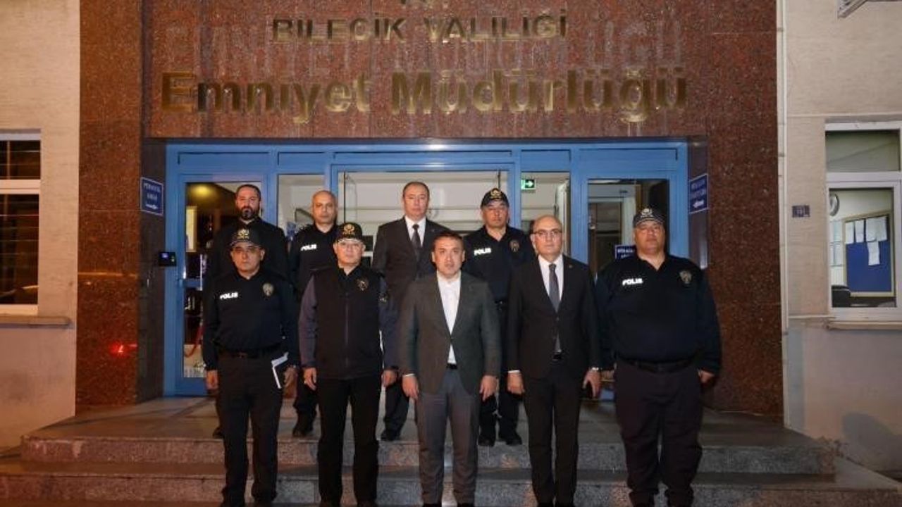 Bilecik Valisi Faik Oktay Sözer İl Emniyet Müdürlüğü’nde İncelemelerde Bulundu