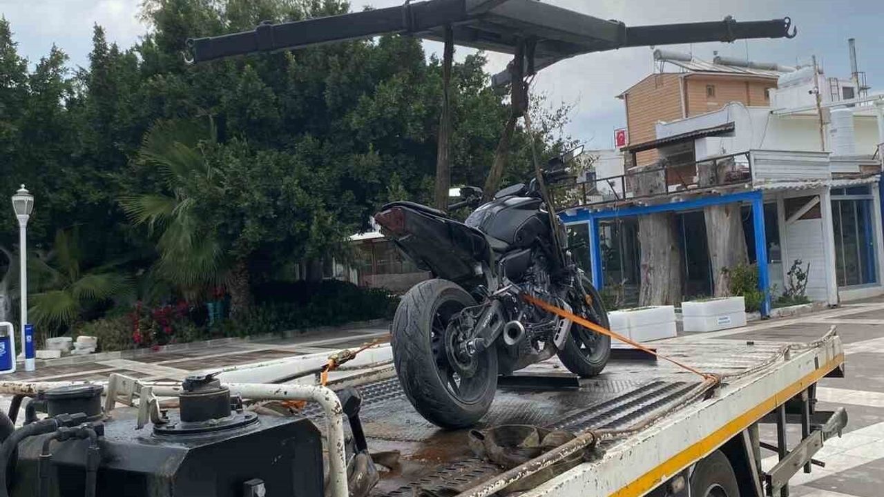 Bodrum'da abartı egzozlu motosiklete 28 bin 937 lira ceza