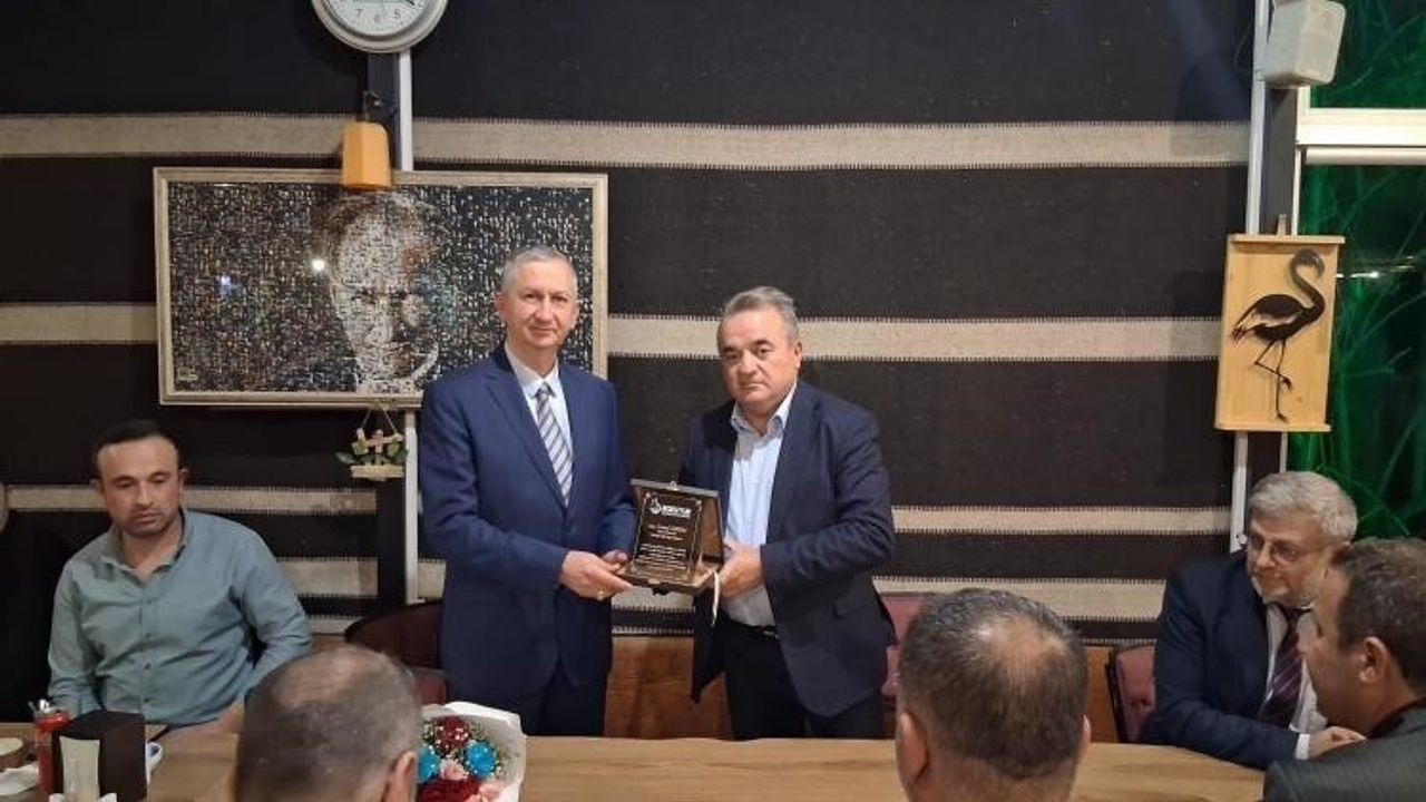 BORSAB Müdürü Cemal Geren'e Bozüyük'te veda