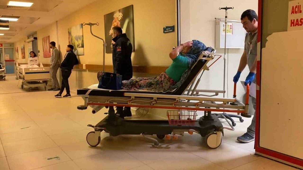 Bursa Kestel’de lastik patlayınca otomobil şarampole yuvarlandı