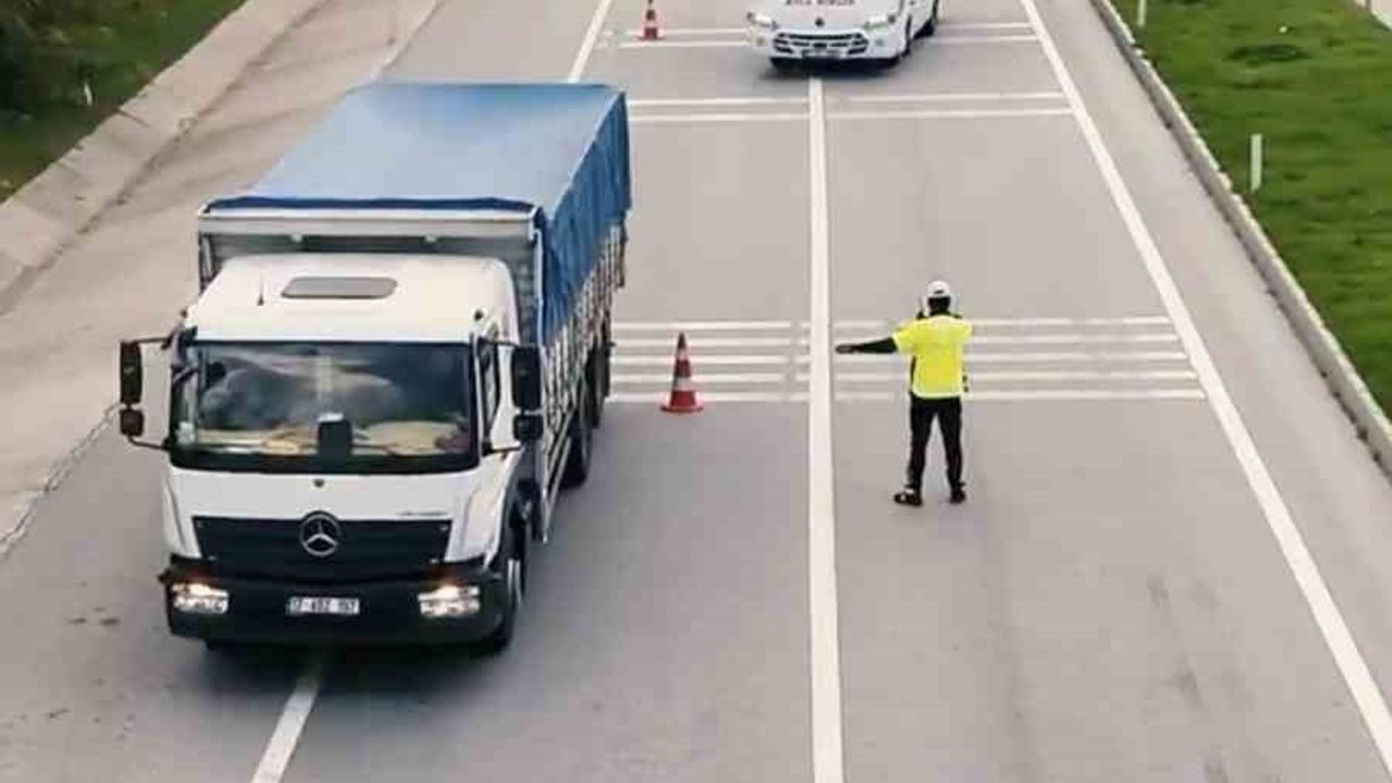 Çanakkale'de kış lastiği denetimleri başladı