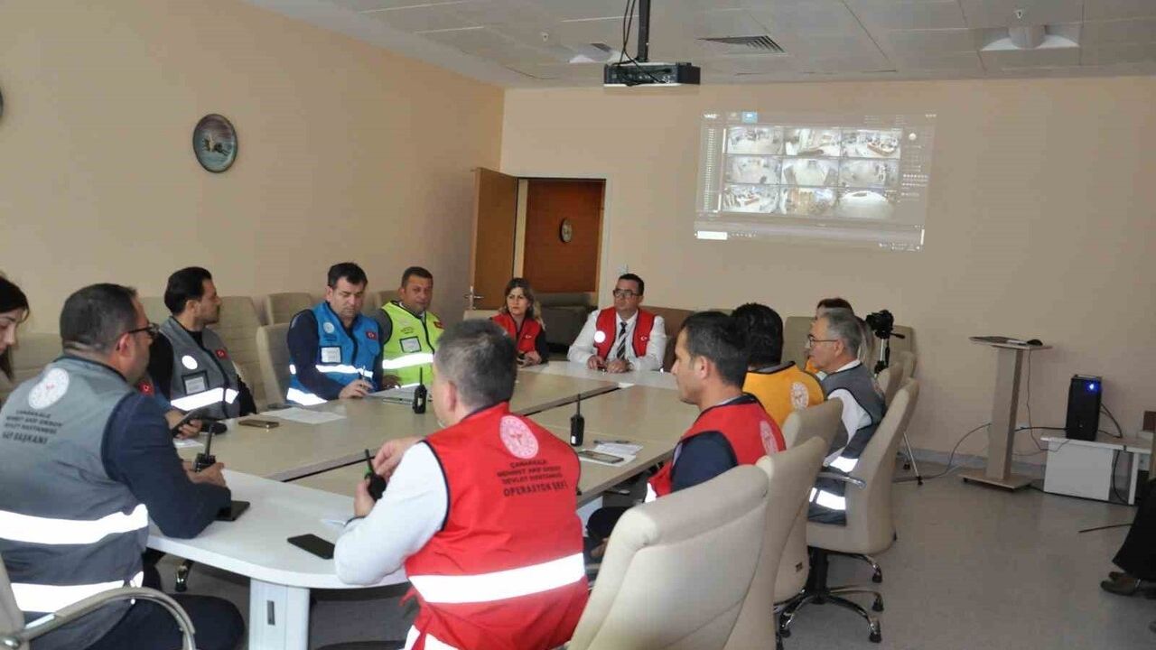 Çanakkale Mehmet Akif Ersoy Devlet Hastanesi'nde TAMP tatbikatı