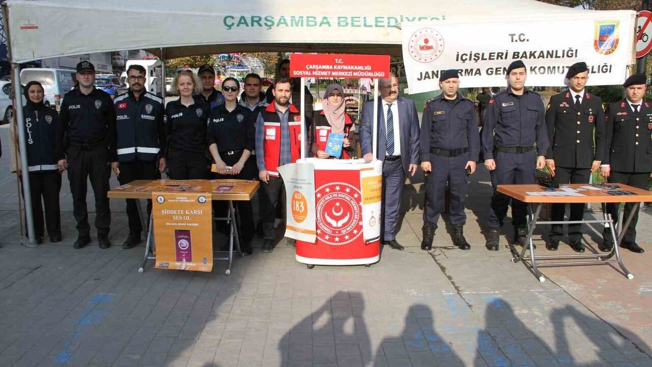 Çarşamba'da 25 Kasım'da Kadına Yönelik Şiddete Karşı Farkındalık Etkinliği