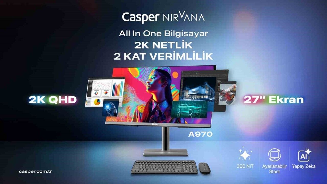 Casper Nirvana A970: Kurumsal Ofisler İçin 27" 2K AIO Performansı
