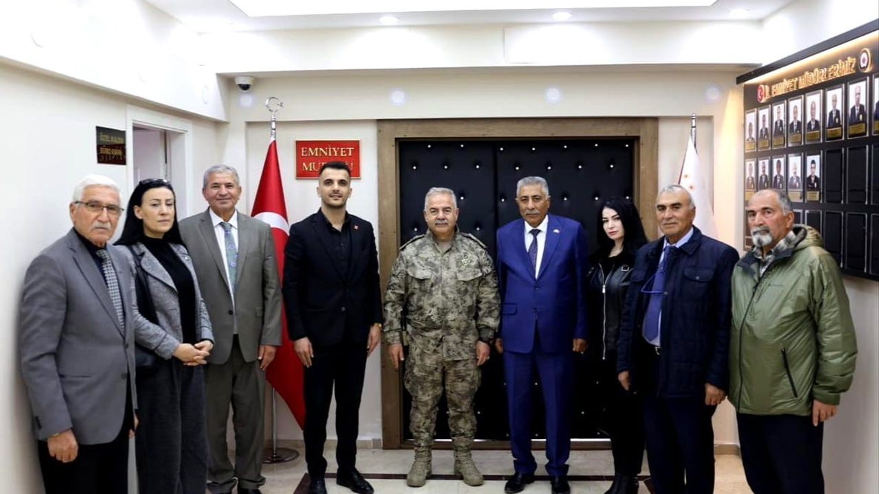 CHP Iğdır Başkanı Nizamettin Ada'dan Emniyet Müdürü Niyazi Turgay'a ziyaret