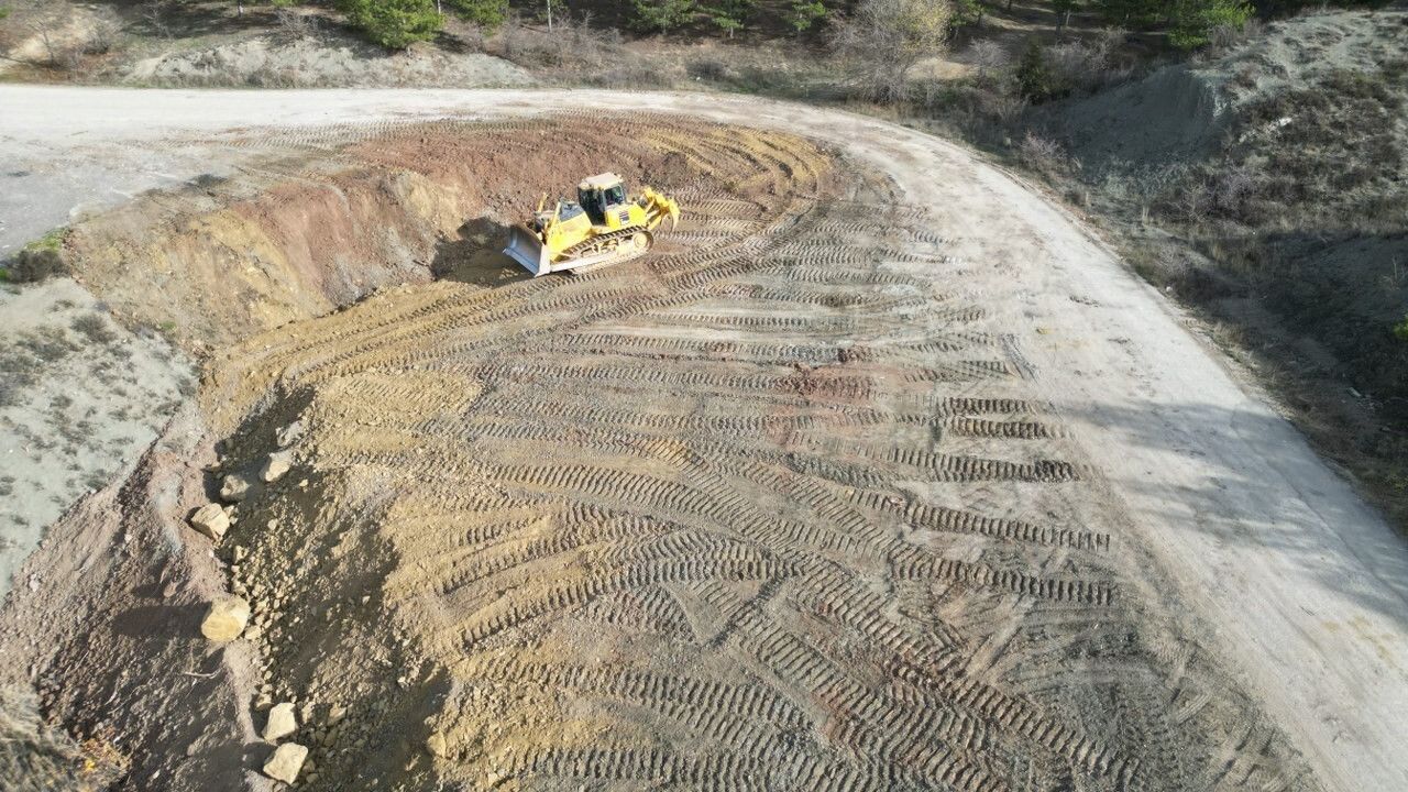 Çomar Barajı'nda yol genişletmenin 2. etabı başlatıldı