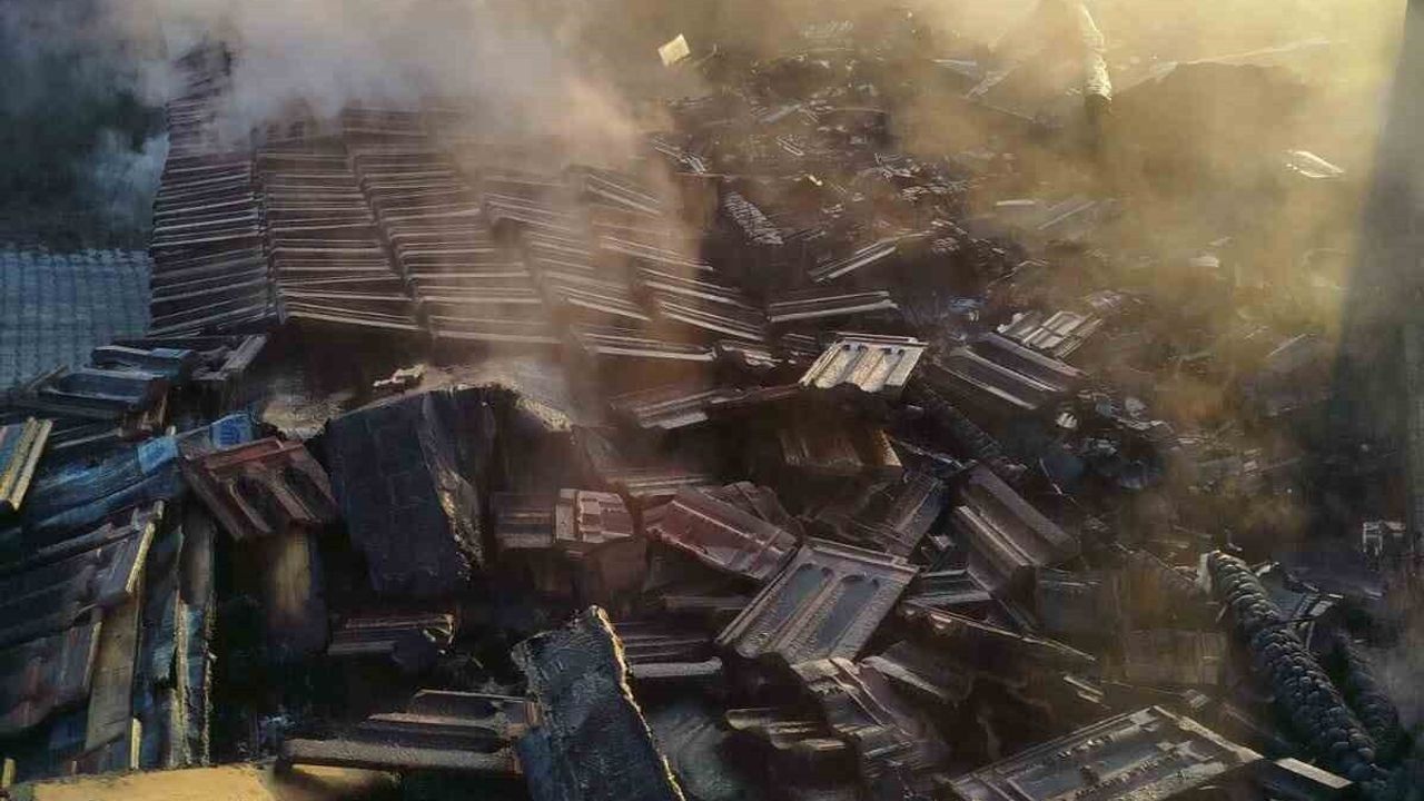 Çorum Alaca'da ahşap ev yangını: 1 kişi yaralandı