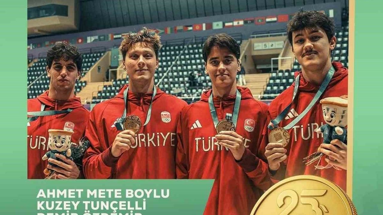 Denizlili yüzücü Ahmet Mete Boylu, Riyad'ta tarihi başarı