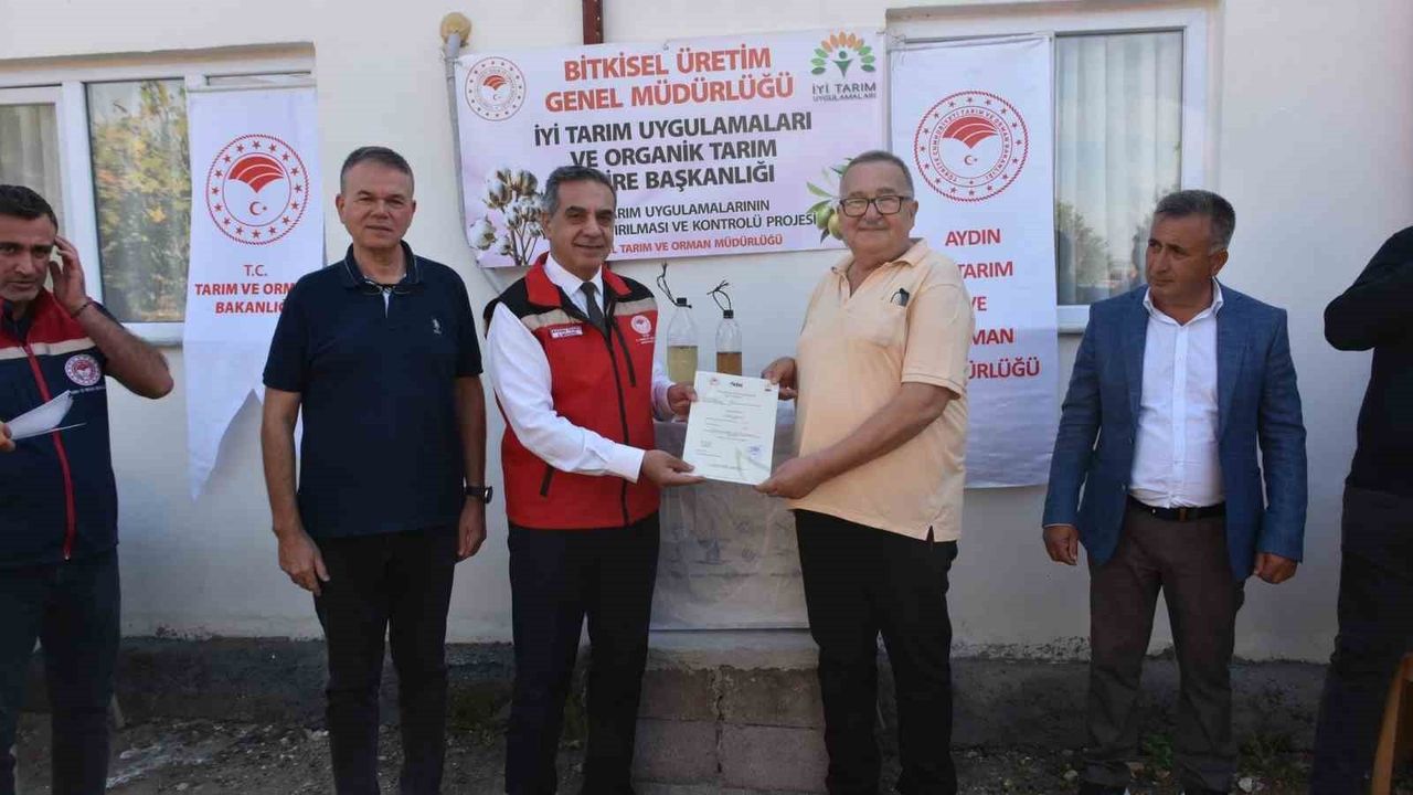 Didim'de İyi Tarım Sertifikaları Sahiplerini Buldu