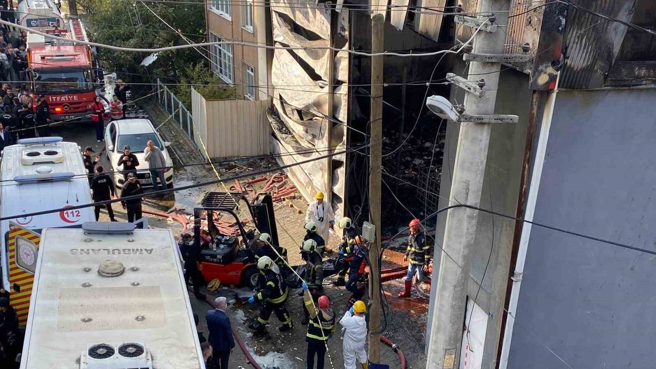 Dilovası'nda parfüm dolum tesisinde yangında 6 kişi hayatını kaybetti
