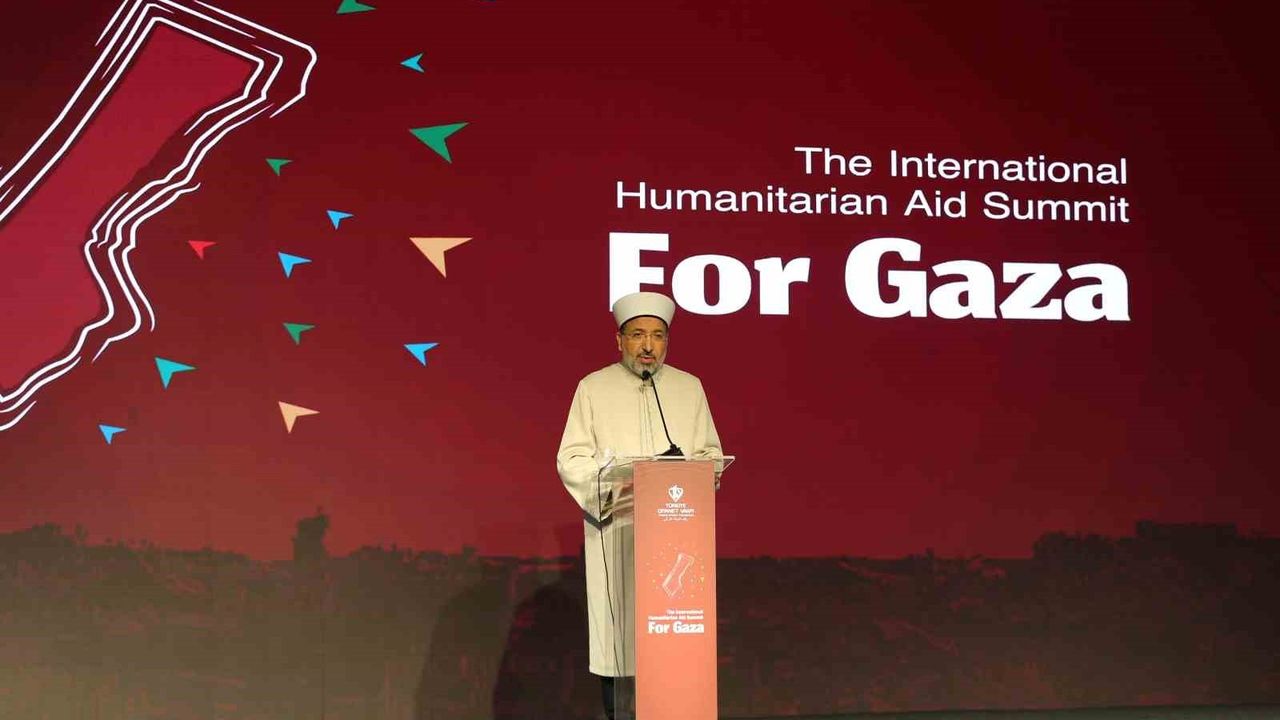 Diyanet Başkanı Arpaguş'tan Gazze için uluslararası dayanışma çağrısı