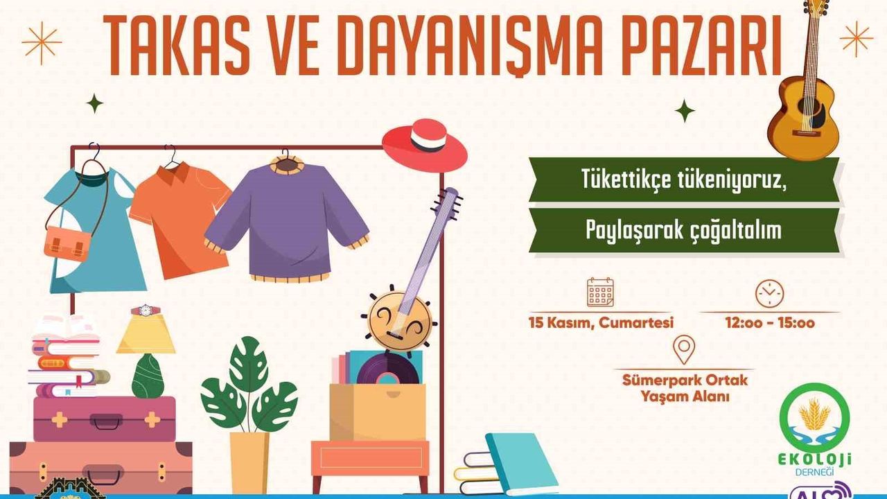 Diyarbakır'da 'Takas Pazarı' etkinliği Sümerpark'ta