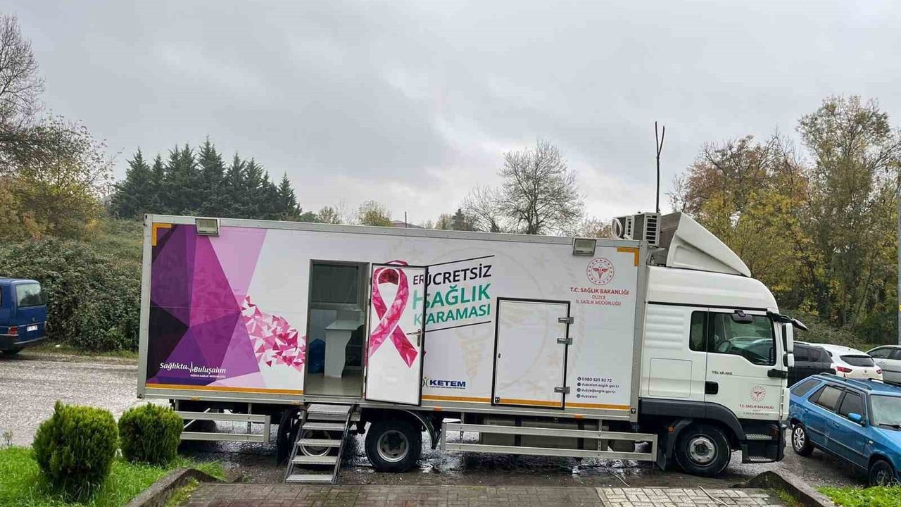 Düzce’de mobil tırda ücretsiz kanser taraması