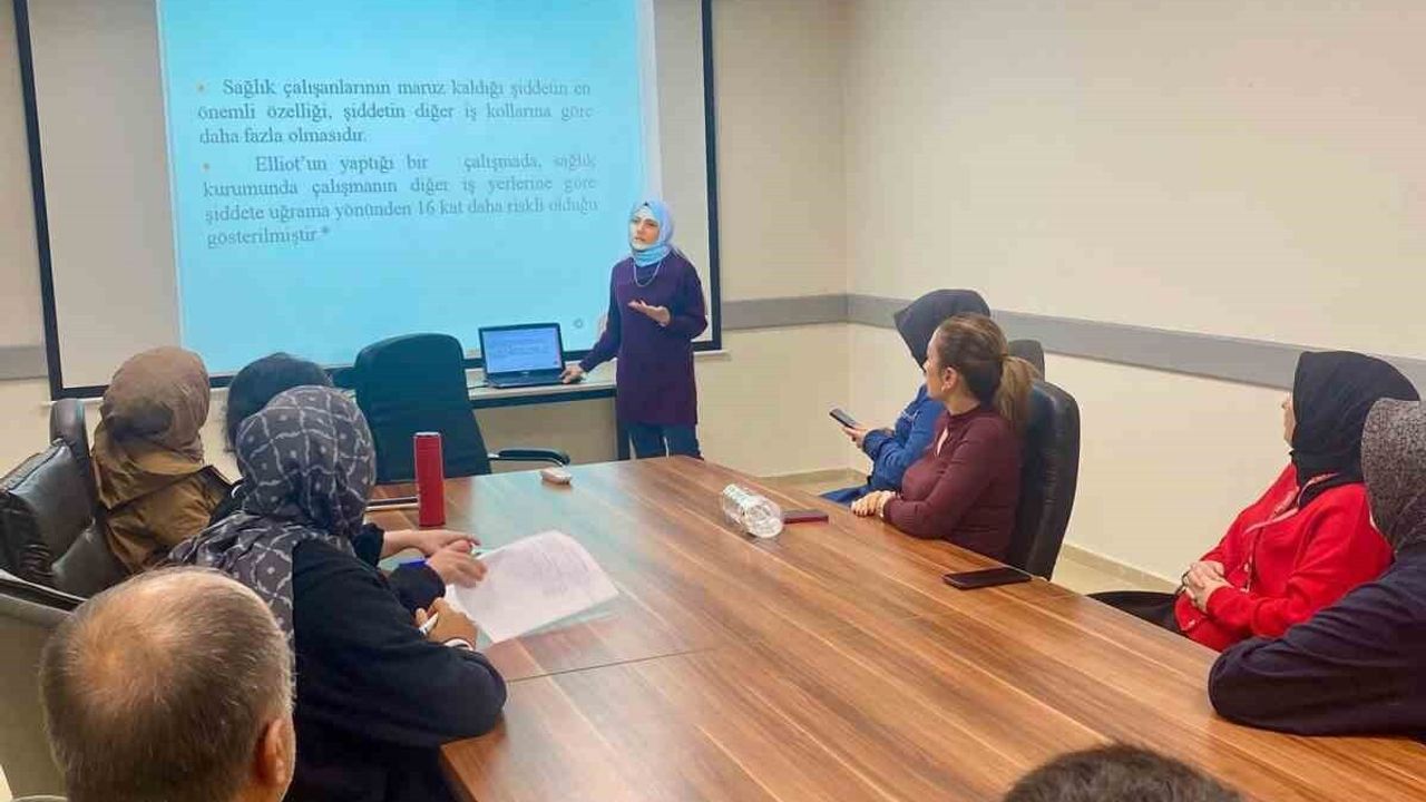 Düzce'de sağlık çalışanlarına Beyaz Kod ve iş sağlığı güvenliği eğitimi