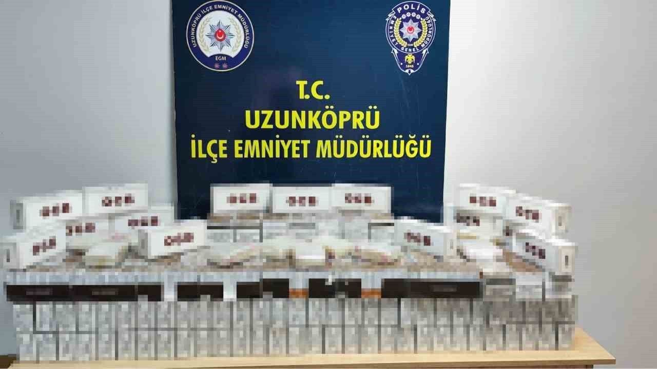 Edirne Uzunköprü’de Kaçak ve Doldurulmuş Makaron Operasyonu
