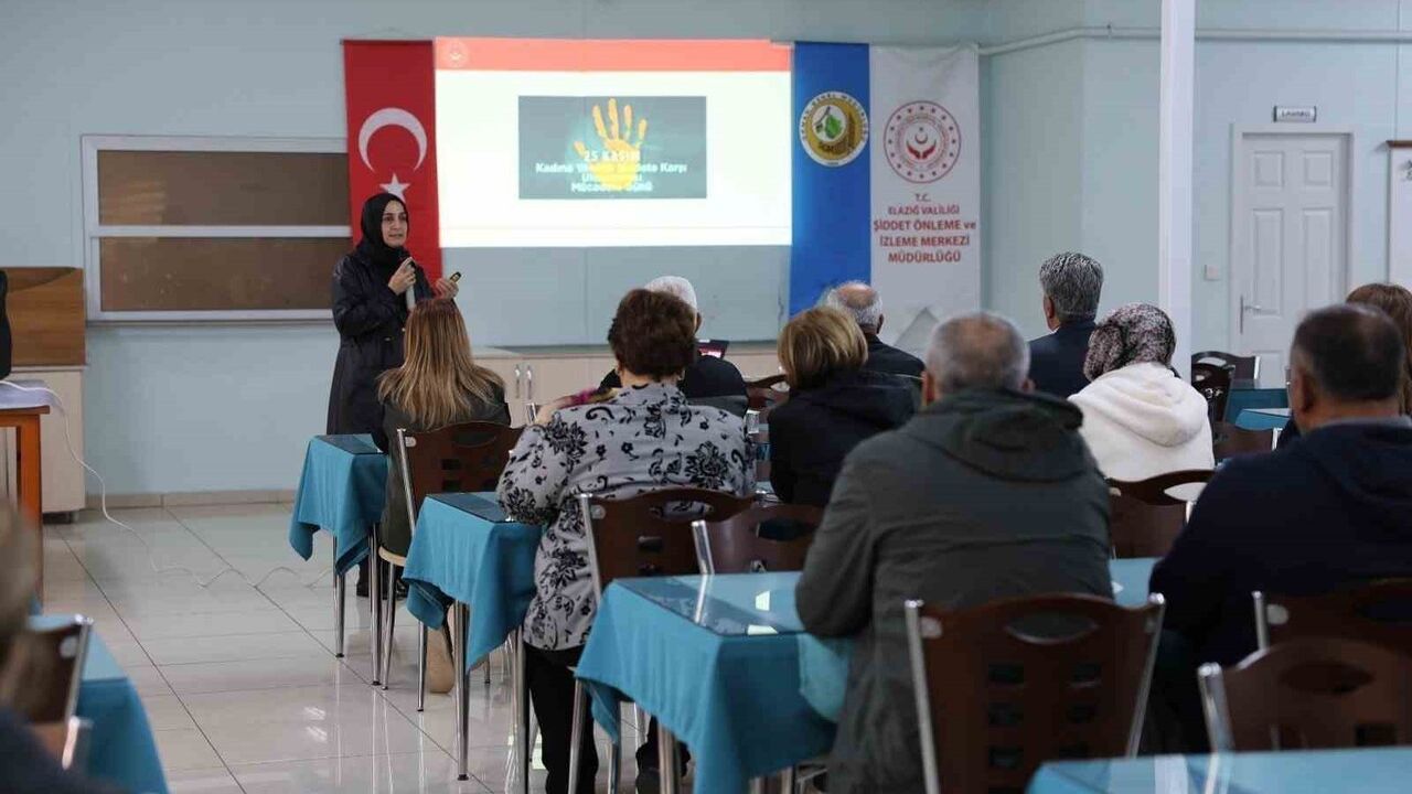 Elazığ'da kadına yönelik şiddetle mücadelede farkındalık eğitimi