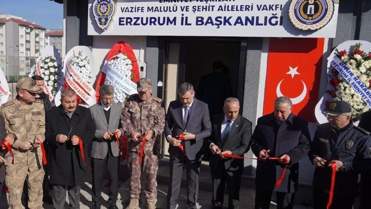 EMŞAV Erzurum Hizmet Binası törenle açıldı