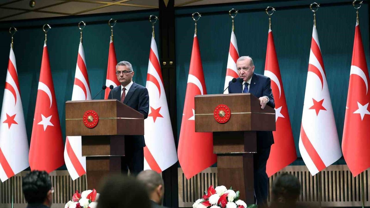 Erdoğan: Kıbrıs’ta gerçekçi çözüm Ada’da iki devletin birlikte var olmasıdır