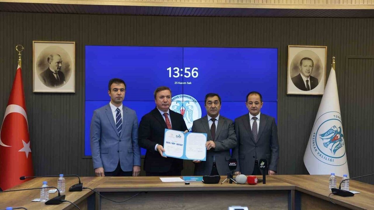 Erzincan'da DAP desteğiyle 3 tarım ve hayvancılık projesi için protokol imzalandı