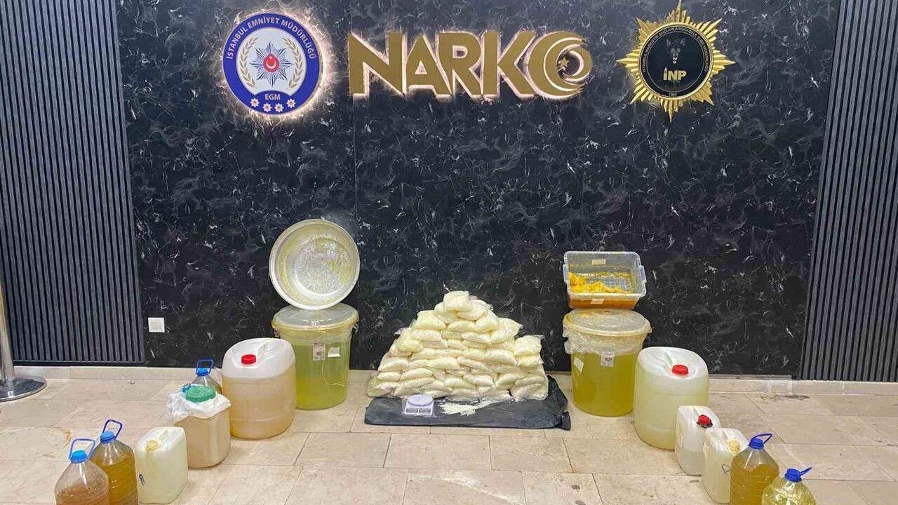 Esenyurt'ta 178 kilo 800 gram metamfetamin ele geçirildi, 2 gözaltı