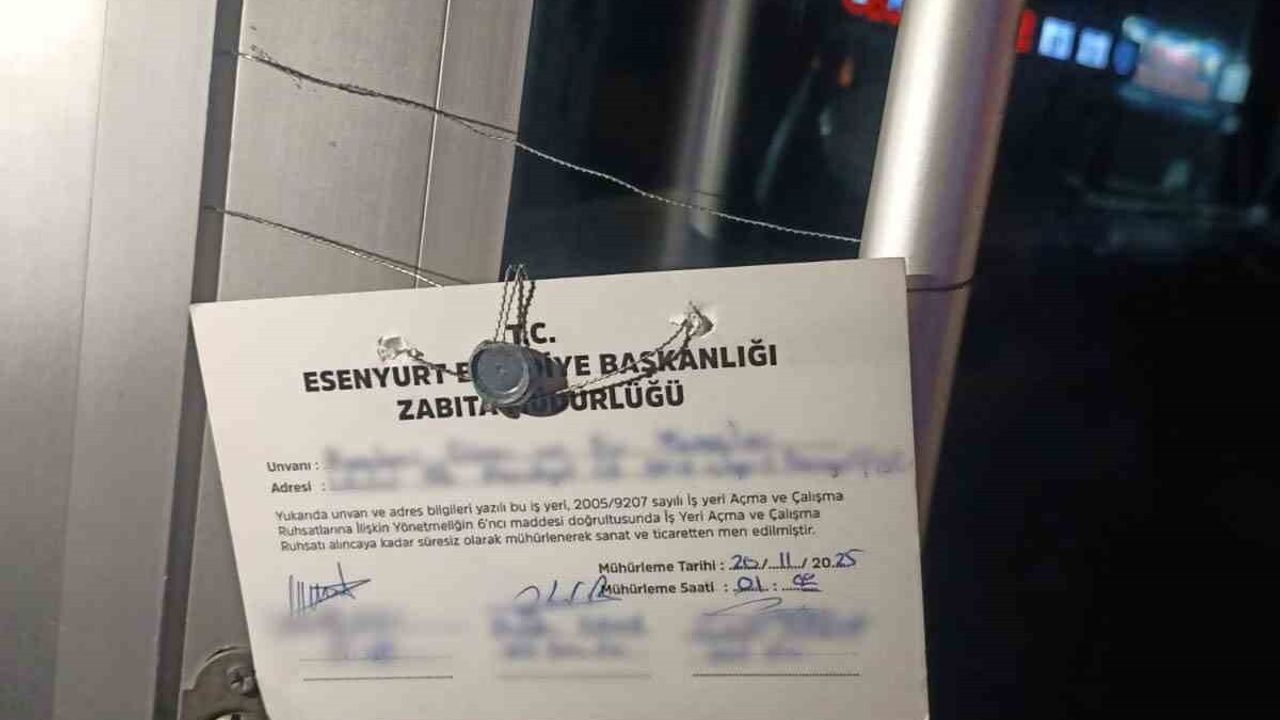 Esenyurt'ta ruhsatsız dönerciye 42 bin lira ceza ve mühürleme