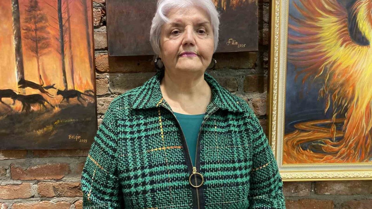 Eskişehir'de 'Before & After' yağlı boya sergisi: Orman yangınlarının öncesi ve sonrası