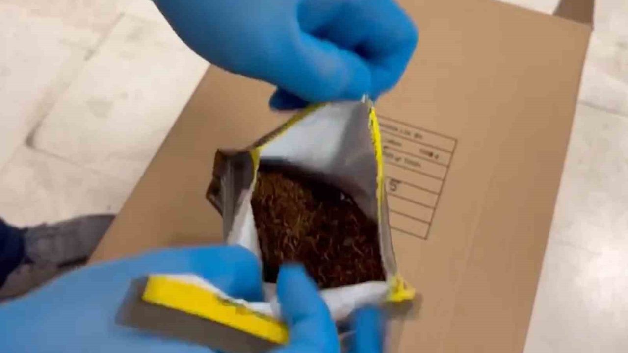 Eskişehir'de durdurulan tırda 7 milyon 500 bin TL değerinde sahte tütün ve makaron ele geçirildi