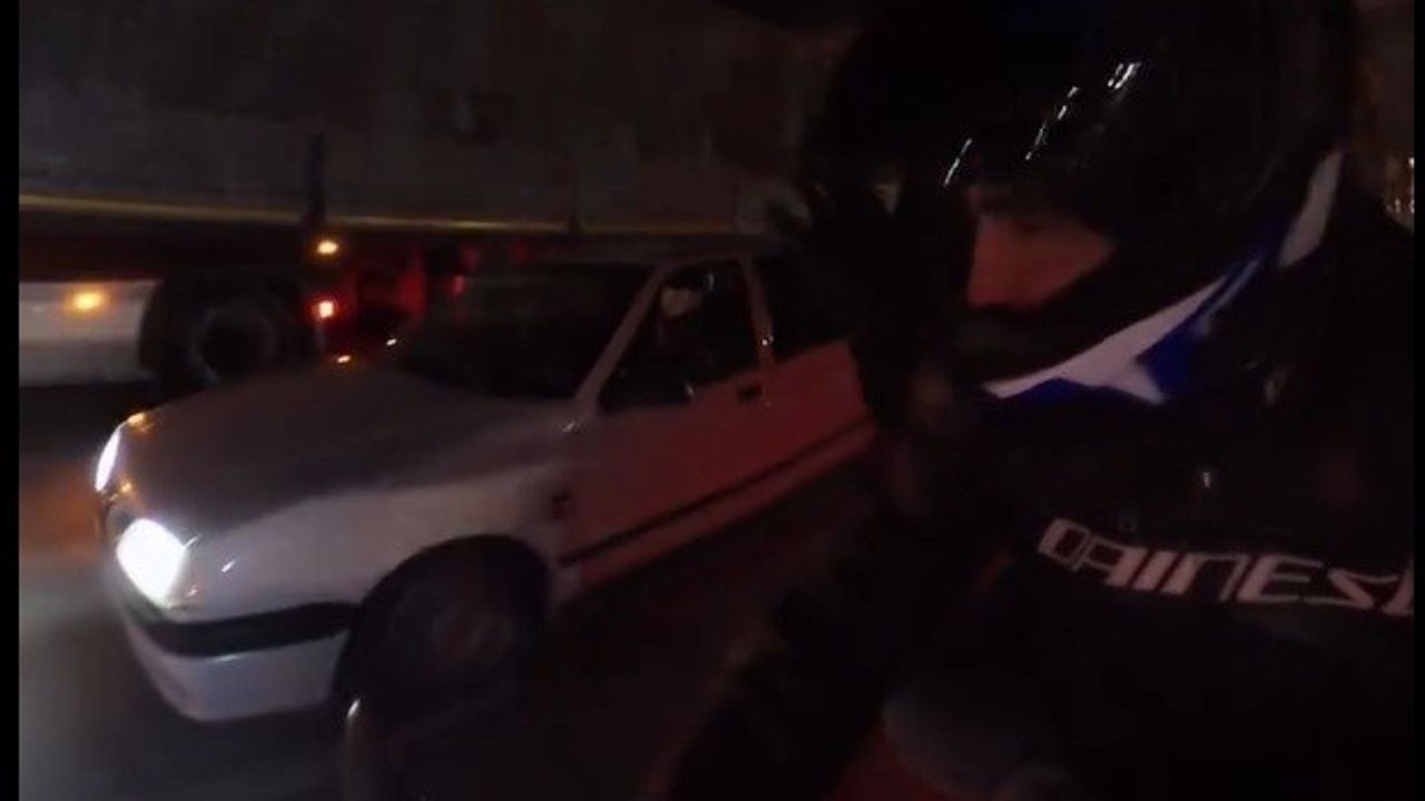 Eskişehir'de Motosiklete Yandan Çarpan Araç Olayı