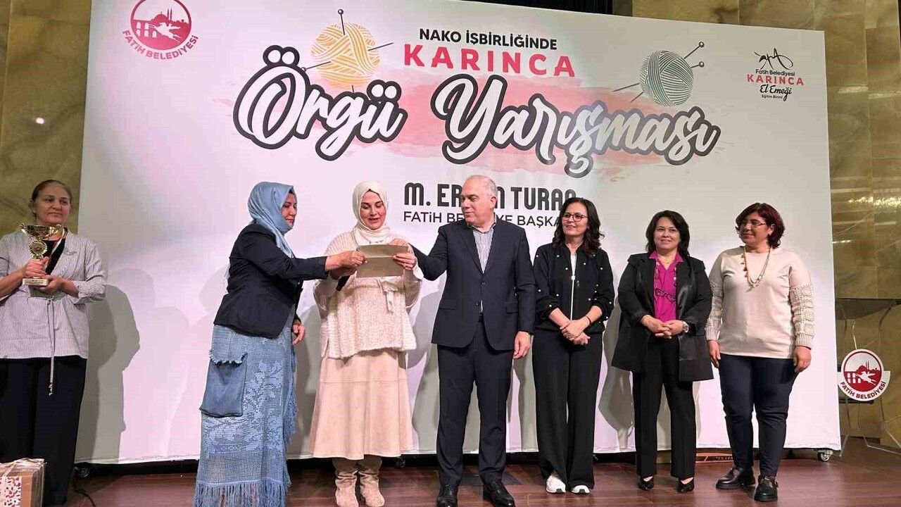 Fatih’te 2. Örgü Festivali’nde ödüller verildi