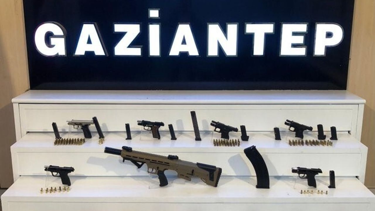 Gaziantep'te kaçak silah operasyonu: 6 tabanca ve 1 pompalı tüfek ele geçirildi