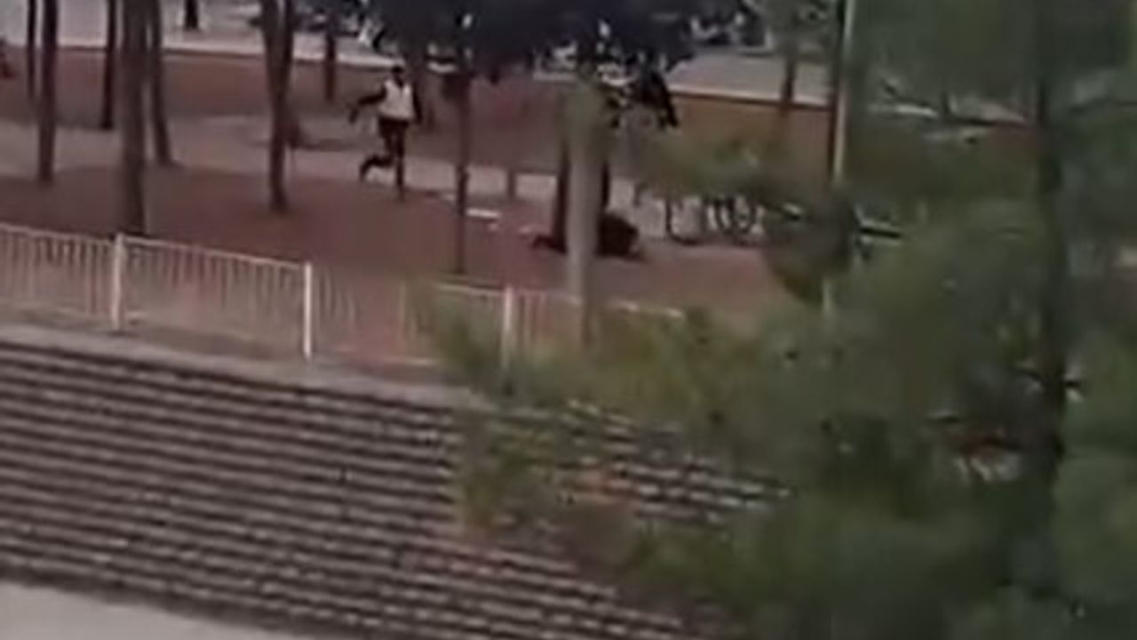 Gaziantep'te karısını öldüren zanlının vurularak yakalanma anı kamerada