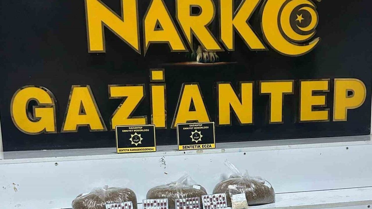 Gaziantep'te uyuşturucu operasyonu: 5 kilo 216 gram sentetik kannabinoid ele geçirildi